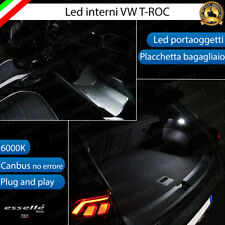 KIT LED INTERNI VW T-ROC T ROC LED PORTAOGGETTI + PLACCHETTA BAGAGLIO CANBUS