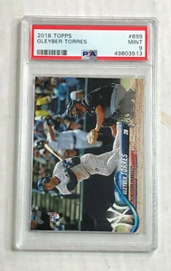 GLEYBER TORRES 2018 Topps PHOTO VARIATION RARE RC #699! PSA MINT 9! Yankees! HEISS - Bild 1 von 4