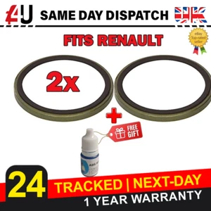 2X ABS MAGNETIC RING FOR RENAULT VEL SATIS 2.0 DCI + RETAINER - Picture 1 of 3