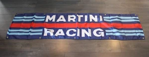 Martini Racing Team Bandera Grande 2x8 pies Auto Coche F1 Carrera Garaje Hombre Cueva - Imagen 1 de 4