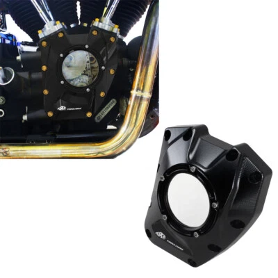 Черная крышка распределительного вала двигателя для Harley 01-16 Softail Dyna Street Bob FXDF  - Изображение 1 из 4