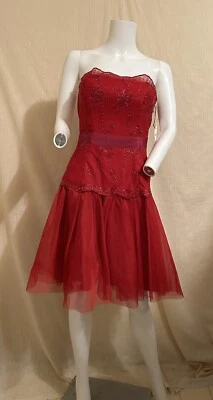 Nuevo con etiquetas Vestido Perla Georgina Chapman de Marchesa Talla 4 Baile de graduación/Fiesta Bordado Tul Foto 1 de 4