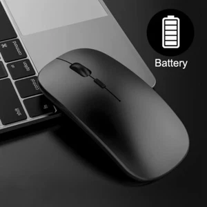 Mysz PC Bezprzewodowa mysz USB Bezprzewodowa mysz Komputer Notebook Laptop Bezprzewodowa mysz Ładowalna - Zdjęcie 1 z 8