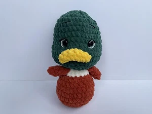 Crochet Mallard Duck Handmade Children Plush toy soft snuggles stuffed - Picture 1 of 8