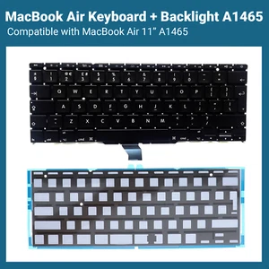 Apple MacBook Air 11" Replacement Keyboard + Backlight UK A1465 2012 - 2015 - Picture 1 of 1