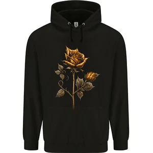A Rustic Rose Gothic Goth Childrens Kids Hoodie - Picture 1 of 3