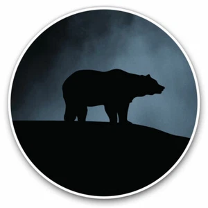 2 x Vinyl Stickers 20cm - Misty Mountain Bear Wild Forest Cool Gift #14890 - Picture 1 of 9