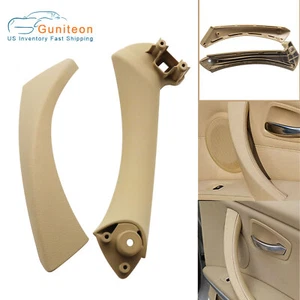 Manija de puerta interior delantera trasera derecha pasajero cubierta de ajuste apta para BMW E90 328i EE. UU. - Imagen 1 de 10