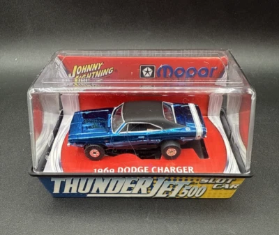 2005 Johnny lightning THUNDER JET 500 SLOT CAR BLU 1969 DODGE CHARGER thunderjet - Image 1 of 4
