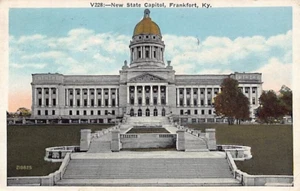 Postkarte KY: New State Capitol, Frankfort, Kentucky, WB verschickt 1933 - Bild 1 von 2