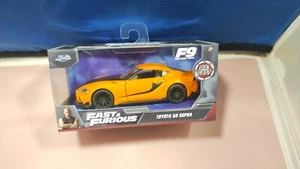 2022 Fast & Furious F9 Toyota GR Supra Orange Diecast 1:32 Scale New Jada - Picture 1 of 2