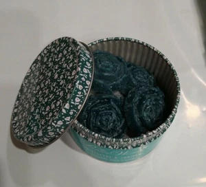 NEW - The Pioneer Woman 10 Pieces Wax Melts in Floral Tin, Mistletoe & Juniper - Picture 1 of 4