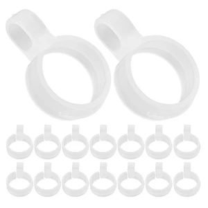  Ganci per stendibiancheria antivento 100 pezzi: ganci appendiabiti in plastica antivento - Foto 1 di 17