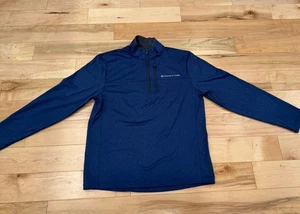 Vineyard Vines Pullover Mens L Heather Blue OTG Performance Shep 1/4 Zip Light - Picture 1 of 8