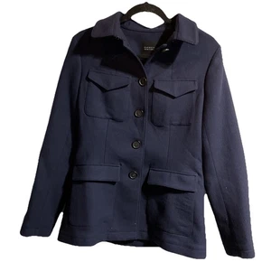 Barney’s New York Blue Wool Raphael Jacket Size 42 Made In Italy Button Front - Bild 1 von 10