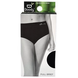 Boody Full Briefs Black Medium FREE POSTAGE - Picture 1 of 1
