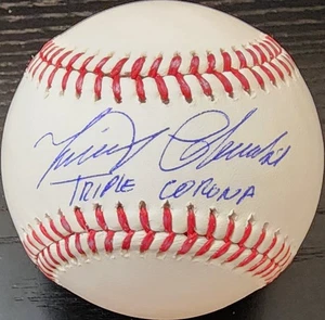 Miguel Cabrera Autographed OMLB Baseball Inscribed Triple Corona JSA COA - Picture 1 of 3