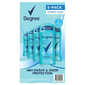 Desodorante antitranspirante Degree, limpieza de ducha, 2,6 oz., 5 paquetes - Imagen 1 de 9
