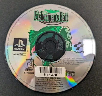 Fisherman's Bait (PS1, 1999) Game Only | Tested | Authentic - Image 1 of 4