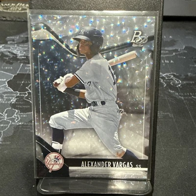 2021 Bowman Platinum - Top Prospects Alexander Vargas #TOP-54 Ice Foil (RC) - Image 1 of 4