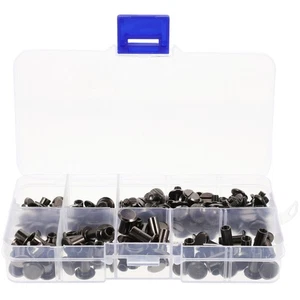 Kit de artesanía de remaches de metal artesanal con tornillo para cinturón decoración de vestidos remaches tachuelas planas - Imagen 1 de 12