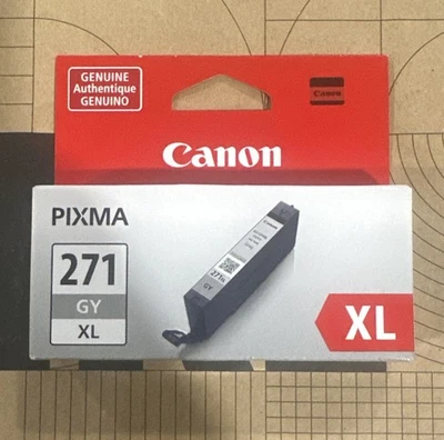 Genuine Canon OEM CLI-271XL GY / CLI-271XL Gray Ink Cartridge - High Capacity - Изображение 1 из 2