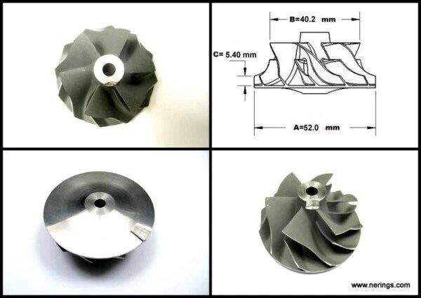 Rueda compresor turbocompresor NISSAN CABSTAR E CW20-017 452187-0006 Foto 1 de 1