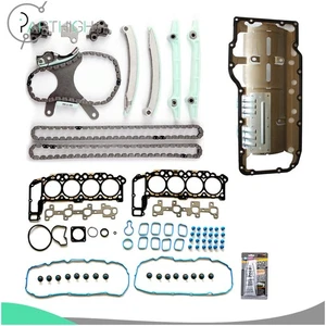 Head Gasket Set Timing Chain Kit Oil Pan Gasket For 00-01 Dodge Dakota 4.7L SOHC - Picture 1 of 24