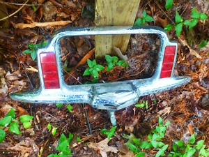 1949 Chrysler License Plate Holder CHRAE Tail Lights **For PARTS** - Picture 1 of 10