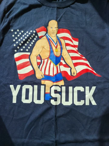 KURT ANGLE Pro Wrestling Crate Exclusive Men's M T-Shirt "You Suck" Cover