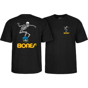 Powell Peralta Skateboard Shirt Skateboard Skeleton 2 Black - Picture 1 of 3