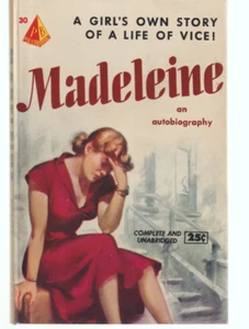 Madeleine An Autobiography Life Of Vice 30 Pyramid 1951 Prostitution Sex Worker - Bild 1 von 3