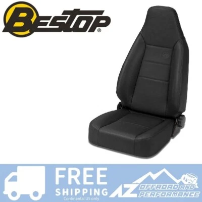 Respaldo alto fijo Bestop TrailMax 2 para Jeep CJ5 CJ7 Wrangler YJ TJ negro '76-'06 Foto 1 de 3