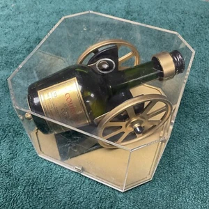Vintage COURVOISIER Cognac Cannon 50ml Mini Bottle in Display Case - Picture 1 of 16