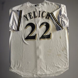 BREWERS CHRISTIAN YELICH AUTOGRAPHED WHITE MAJESTIC JERSEY JSA 247146 - Picture 1 of 3