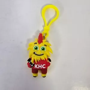 American Heart Association Rubber Keychain Character Yellow Flash Backpack Clip - Picture 1 of 4