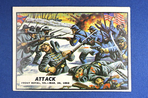1962 Topps Civil War News - #11 "Attack" - Ex Condition