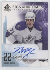 2008-09 SP Authentic Sign of the Times Brian Boyle #ST-BB Rookie Auto RC