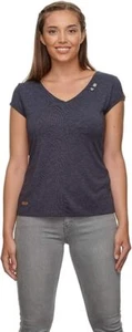 Ragwear Damen Oberteil Edenite Bluse T-Shirt blau blue navy - Bild 1 von 1
