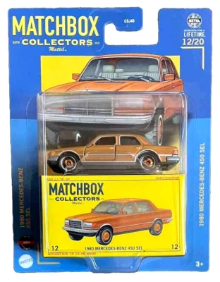 Matchbox 1980 Mercedes Benz 450 SEL Collectors 12/20 2024 W116 1:64 Modellauto - Bild 1 von 4