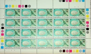 Grenadines of St. Vincent Tropical Mockingbird Bird and Egg 1978 MNH Sheets - Picture 1 of 3