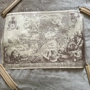 GW WARHAMMER Mappa Promozionale Vecchio Mondo Nuala Kennedy Carta Pergamena - 2000 RARA - Foto 1 di 12