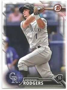 Brendan Rodgers Colorado Rockies 2016 Bowman Draft - Imagen 1 de 2