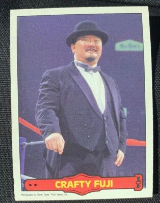1985 O PEE CHEE WWF Series 2 Wrestling Card #31 Mr. Fuji "Crafty Fuji" - Image 1 of 2
