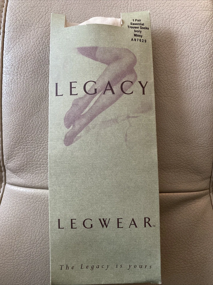 Legacy Legwear Essential Pantalón Calcetines Marfil QVC Nuevo Talla Única 1 A97629 Foto 1 de 4