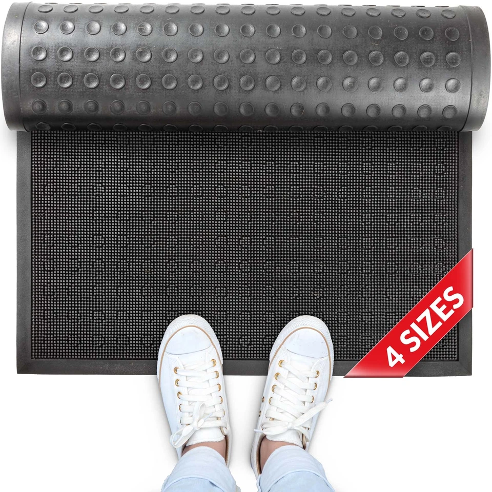 ANRO Fußmatte Gummimatte Türmatte Fußabtreter Schmutzmatte Desinfektionsmatte Gummi