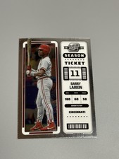 Barry Larkin 2023 Panini Chronicles ⚾️ Contenders Optic Season Ticket #10 Reds
