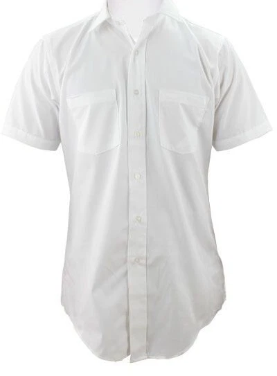 Camisa de vestir ELBECO CA66 PARA HOMBRE Express manga corta blanca 16 grande Foto 1 de 1