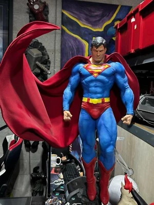 Custom 3D Printed Superman Hush 1/3 Head “NOT PAINTED”  Fabric Cape Version. - Image 1 of 4