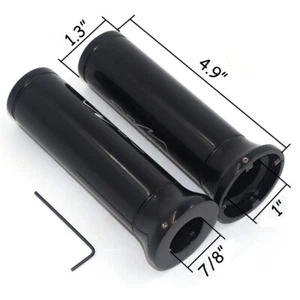 7/8" CBR Handlebar Grips For Honda Cbr 600 900 929 954 1000 Rr 600Rr Black - Imagen 1 de 7